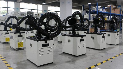 激光煙霧凈化器出貨！執(zhí)信環(huán)?？萍汲隹谟唵?！